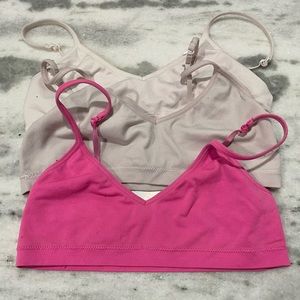 Three Convertible Hanes Training Bras